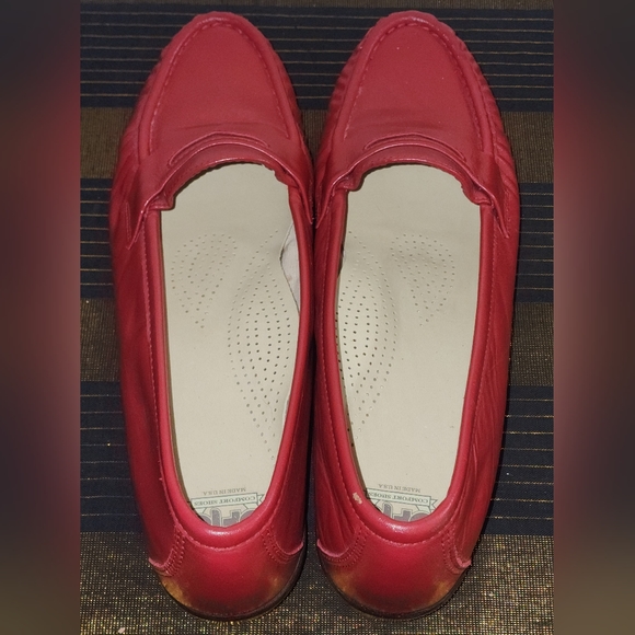 SAS TRIPAD Comfort Genuine SAS Comfort Shoe Made in the USA size 10 Red Loafers - Picture 14 of 14